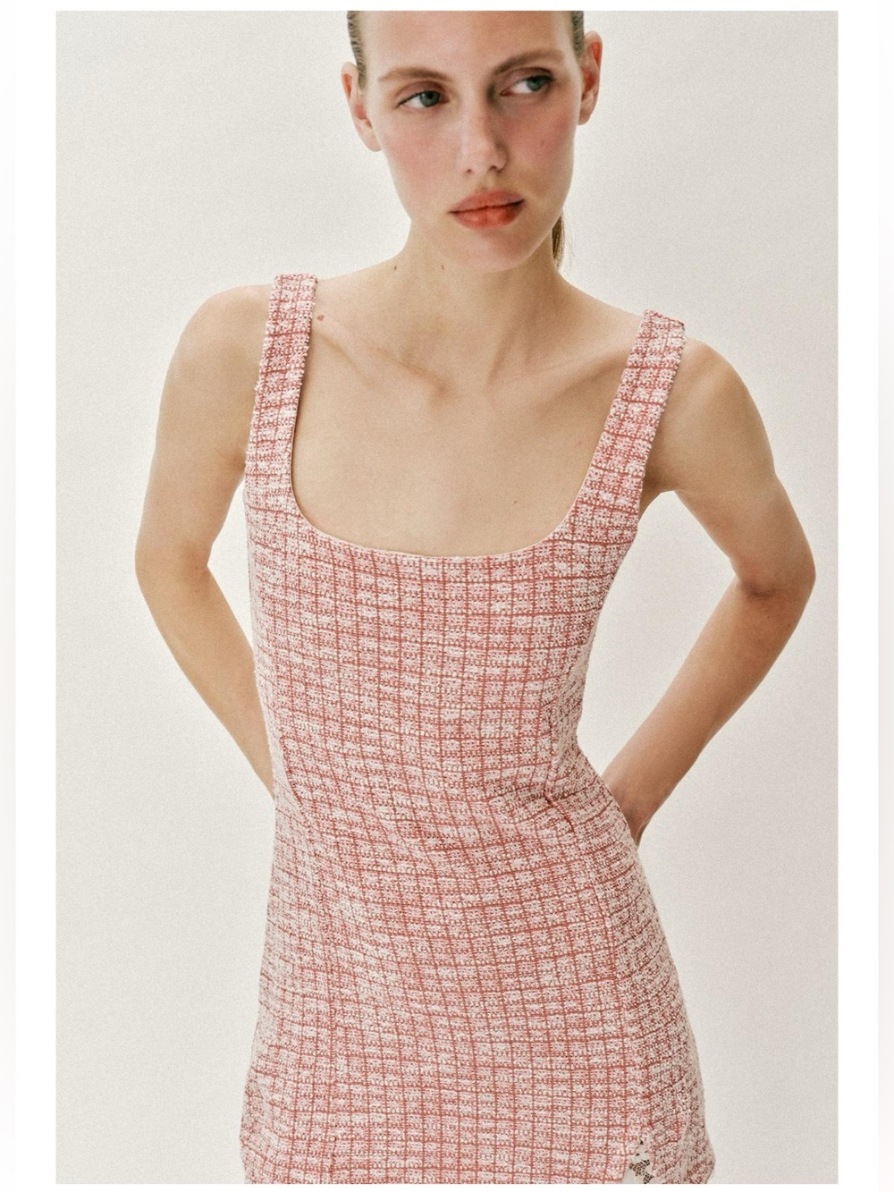ZARA SHORT TEXTURED DRESS Size S NWT - Picture 2 of 9